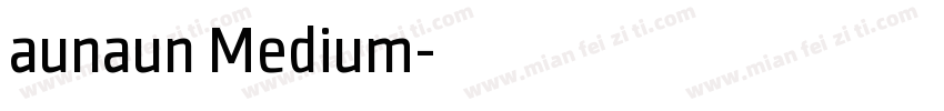 aunaun Medium字体转换